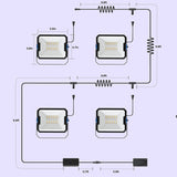 Govee Outdoor Flood Lights - 8er-Set