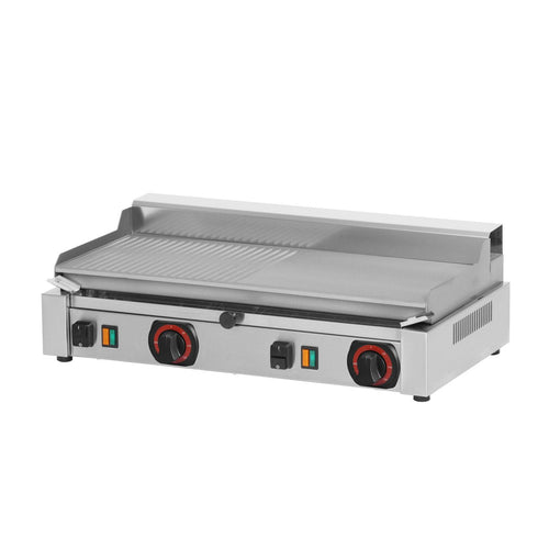 Plaque de plaque de plaque de grill électrique Hagsfeld Plate plus 195 Smooth & Ribbed 230V