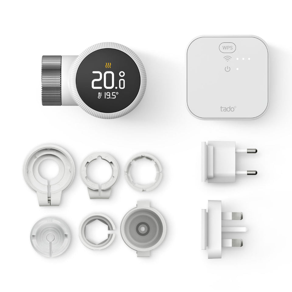 Apple HomePod Mini + tado° X Smartes Heizkörper-Thermostat - 5er-Set