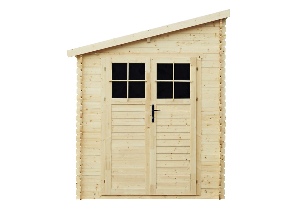 Gartenhaus Wels - 2,65 x 1,90 Meter aus 19 mm Blockbohlenhaus