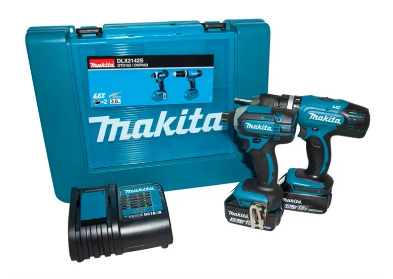 Werkzeugset 18V Makita LXT DLX2142S 2x3.0Ah