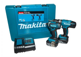Werkzeugset 18V Makita LXT DLX2142S 2x3.0Ah