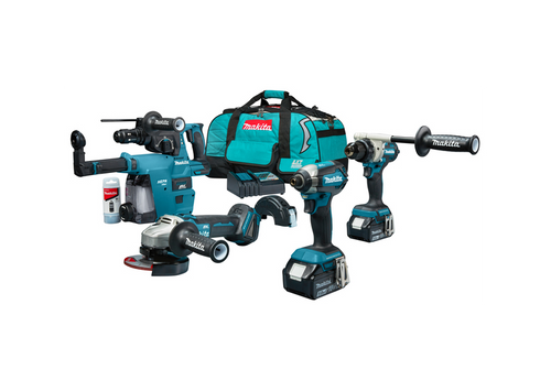 Werkzeugset 18V Makita LXT DLX4155TX1 2x5.0Ah