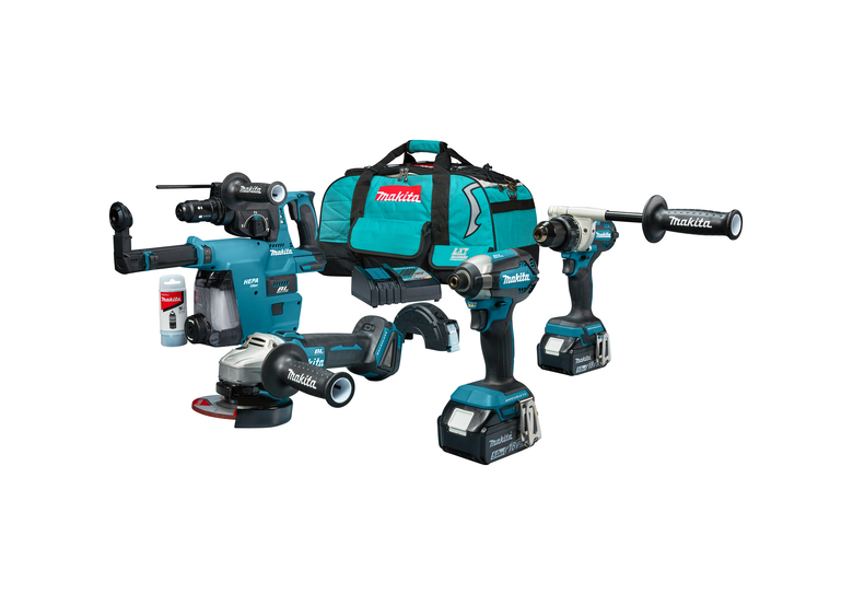 Werkzeugset 18V Makita LXT DLX4155TX1 2x5.0Ah