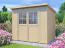 Steiner Gartenhaus Glücksburg 03 | Doppelflügeltür inkl. Fenster | inkl. Fußboden | Naturbelassen | Nutzfläche: 4,24 m² | Pultdach | Holz-Gerätehaus