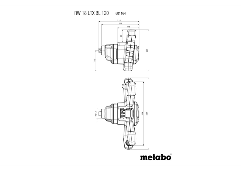 Rührwerk Metabo RW 18 LTX BL 120