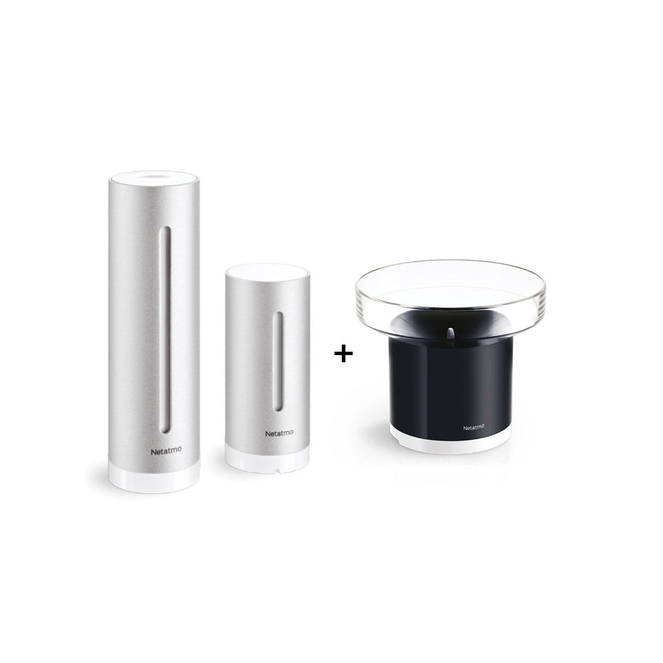 Netatmo Set mit Wetterstation und Regenmesser