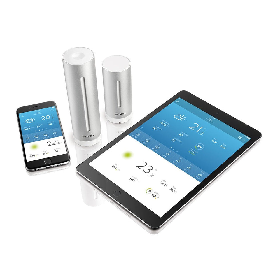 Netatmo Set mit Wetterstation und Regenmesser