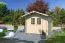 Gartenhaus Gartenfreude 2 - 28 mm Blockbohlenhaus, Grundfläche: 5,83 m², Satteldach