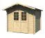 Gartenhaus Gartenfreude 2 - 28 mm Blockbohlenhaus, Grundfläche: 5,83 m², Satteldach