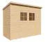 Gartenhaus Mainz 02 inkl. Fußboden, Naturbelassen - 19 mm Elementgartenhaus, Nutzfläche: 2,95 m²