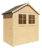 Gartenhaus Münster 01 inkl. Fußboden, Naturbelassen - 19 mm Elementgartenhaus, Nutzfläche: 2,19 m²