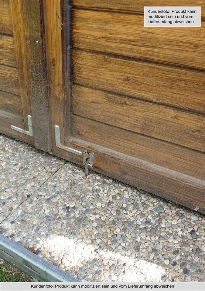 Gartenhaus Dresden 01 inkl. Fußboden, Naturbelassen - 14 mm Elementgartenhaus, Nutzfläche: 2,10 m², Pultdach