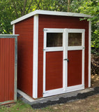 Gartenhaus Dresden 01 inkl. Fußboden, Naturbelassen - 14 mm Elementgartenhaus, Nutzfläche: 2,10 m², Pultdach