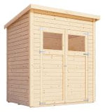 Gartenhaus Koblenz 01 inkl. Fußboden, Naturbelassen - 19 mm Elementgartenhaus, Nutzfläche: 5,9 m²