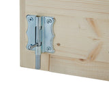 Gartenhaus Dresden 01 inkl. Fußboden, Naturbelassen - 14 mm Elementgartenhaus, Nutzfläche: 2,10 m², Pultdach