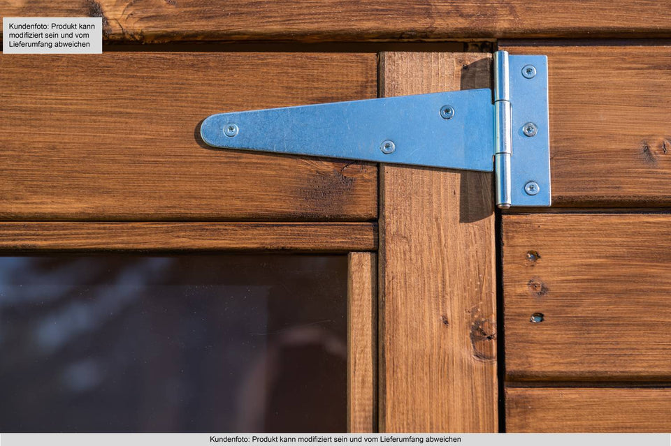 Gartenhaus Dresden 01 inkl. Fußboden, Naturbelassen - 14 mm Elementgartenhaus, Nutzfläche: 2,10 m², Pultdach