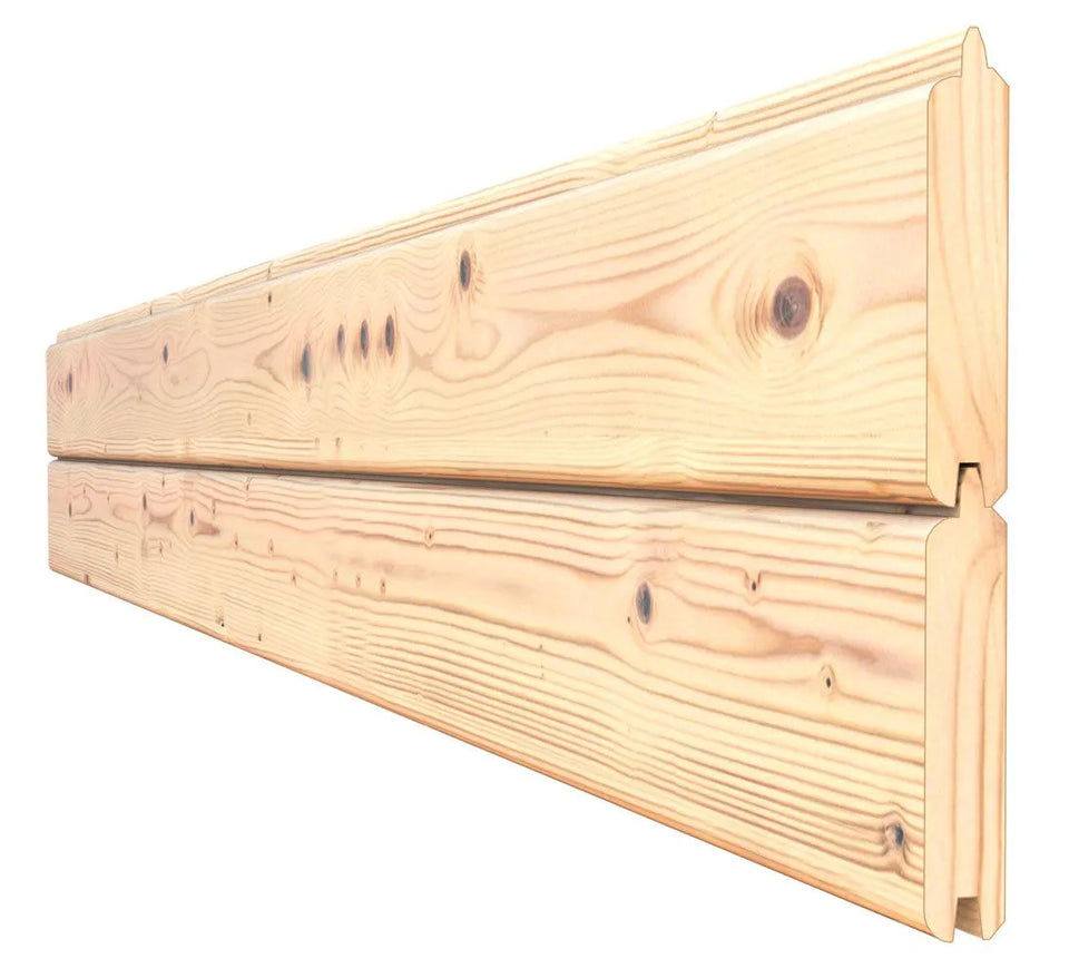 Gartenhaus Dresden 03 mit Anbaudach inkl. Fußboden, Naturbelassen - 14 mm Elementgartenhaus, Nutzfläche: 4,20 m², Pultdach