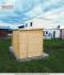 Gartenhaus Dresden 03 mit Anbaudach inkl. Fußboden, Naturbelassen - 14 mm Elementgartenhaus, Nutzfläche: 4,20 m², Pultdach