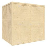 Blockbohlen Gartenhaus Genf mit Satteldach - L: 400 cm x B: 300 cm - inkl. Dachpappe