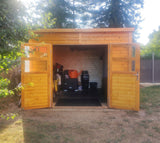 Gerätehaus Freiberg 03 inkl. Fußboden, Naturbelassen - 19 mm Elementgartenhaus, Nutzfläche: 5,83 m², Pultdach