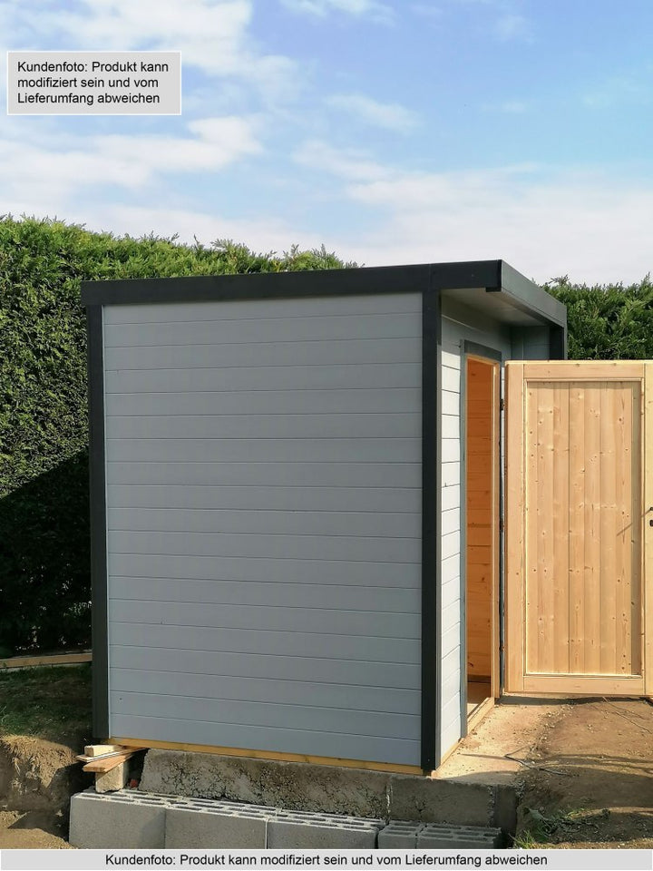 Gartenhaus Paran 19 mm, Farbe: Natur - Außenmaße (B x T): 204 x 202 cm