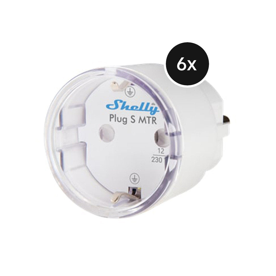 Shelly Plug S (Gen. 3) mit Matter - 6er-Set