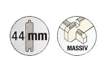 Gartenhaus SA17 - 44 mm Blockbohlenhaus, Grundfläche: 19,90 m², Satteldach