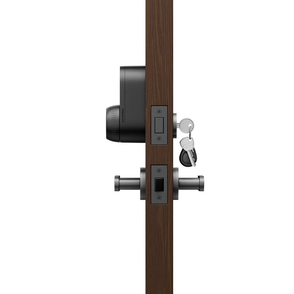 SwitchBot Smart Lock Ultra + Hub Mini Matter + Keypad Vision + NFC Card - 3er-Set