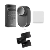 SwitchBot Smart Lock Ultra + Hub Mini Matter + Keypad Vision + NFC Card - 3er-Set