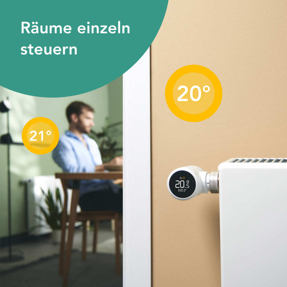 tado° X Starter Kit Smartes Heizkörper-Thermostat - 6er-Set & Bridge