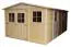 Gartenhaus Köln aus vorgefertigten Elementen mit Satteldach - L: 500 cm x B: 300 cm - inkl. Dachpappe
