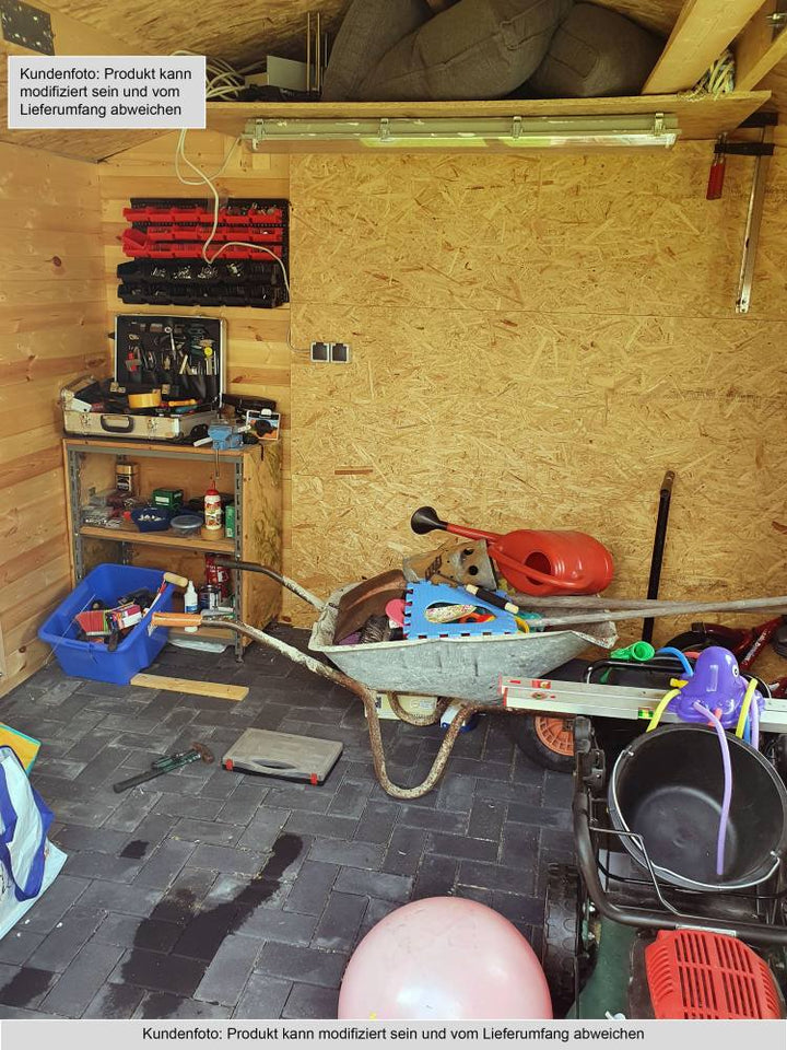 Gartenhaus Kitzbühel - 3,00 x 3,00 Meter aus 19mm Blockbohlen