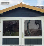 Gartenhaus Kitzbühel - 3,00 x 3,00 Meter aus 19mm Blockbohlen