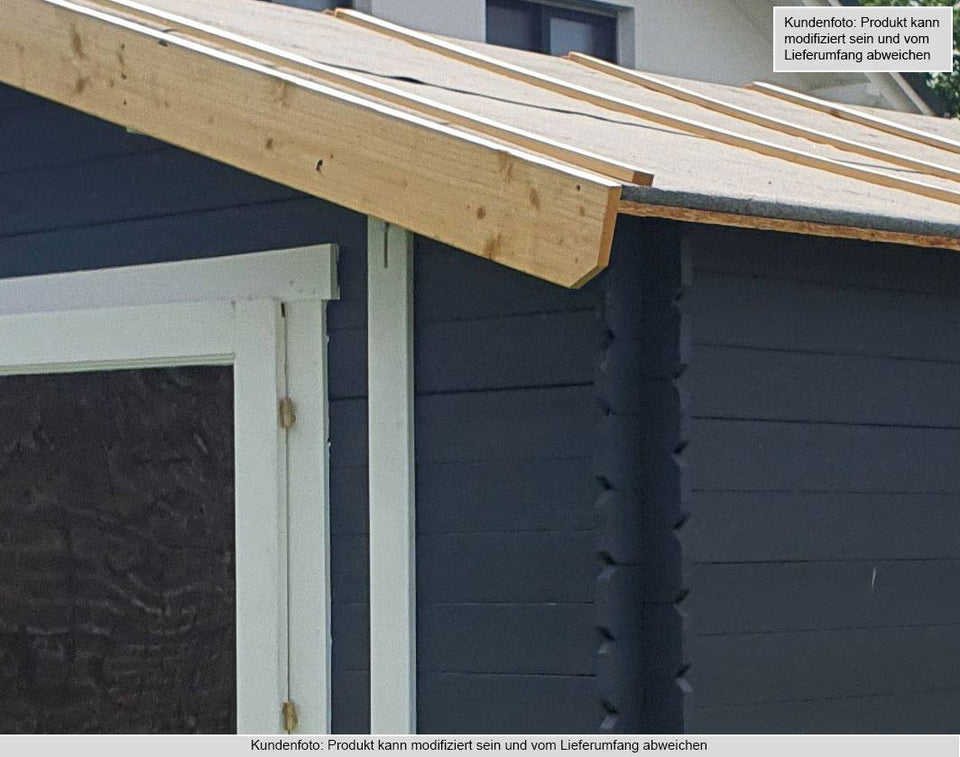 Gartenhaus Kitzbühel - 3,00 x 3,00 Meter aus 19mm Blockbohlen