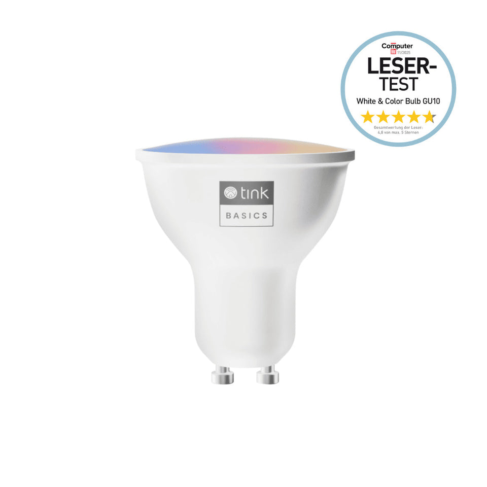 tink Basics White & Color GU10 Bulb mit Matter - 12er-Set