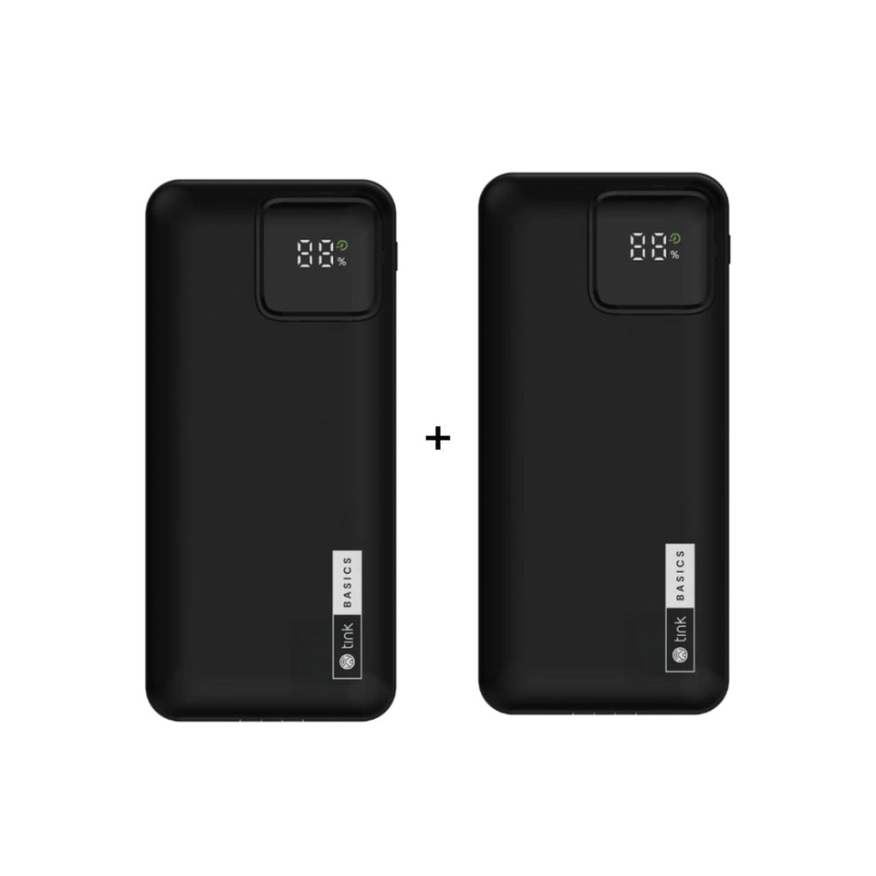 tink Basics Powerbank - 20.000 mAh 20W - 2er-Set