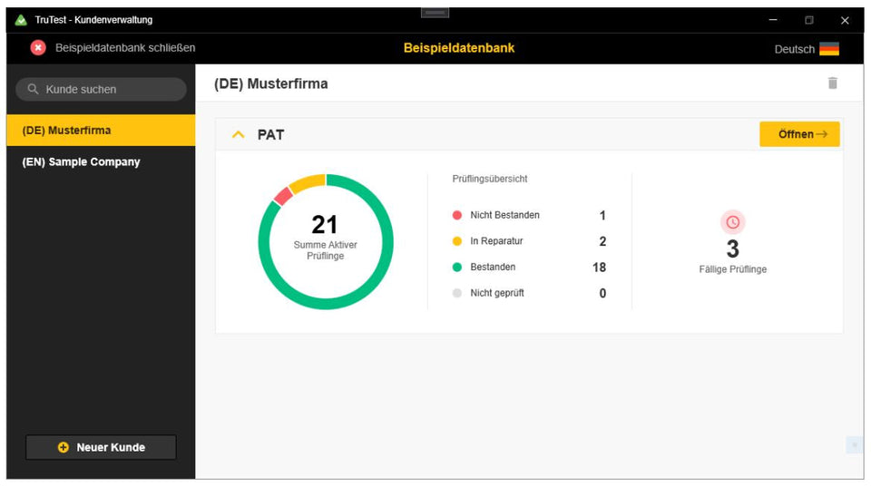 Fluke TruTest™ Advanced Datenverwaltungs- und Berichtsoftware für Fluke + Beha FLK-TRUTEST-ADV