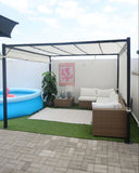 Pavillon LED PARGA Metall 310 cm 310 cm Beige