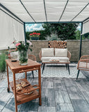 Pavillon LED PARGA Metall 310 cm 310 cm Beige