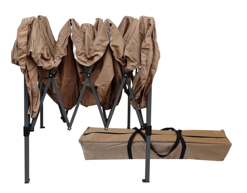 QUICK STAR FALTPAVILLON 2,5x2,5m Graubeige