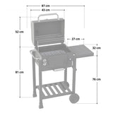 HOLZKOHLEGRILL HERO Set inkl. Abdeckhaube