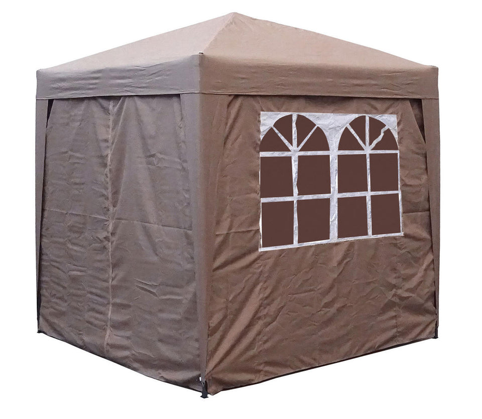 QUICK STAR FALTPAVILLON 2,5x2,5m Graubeige