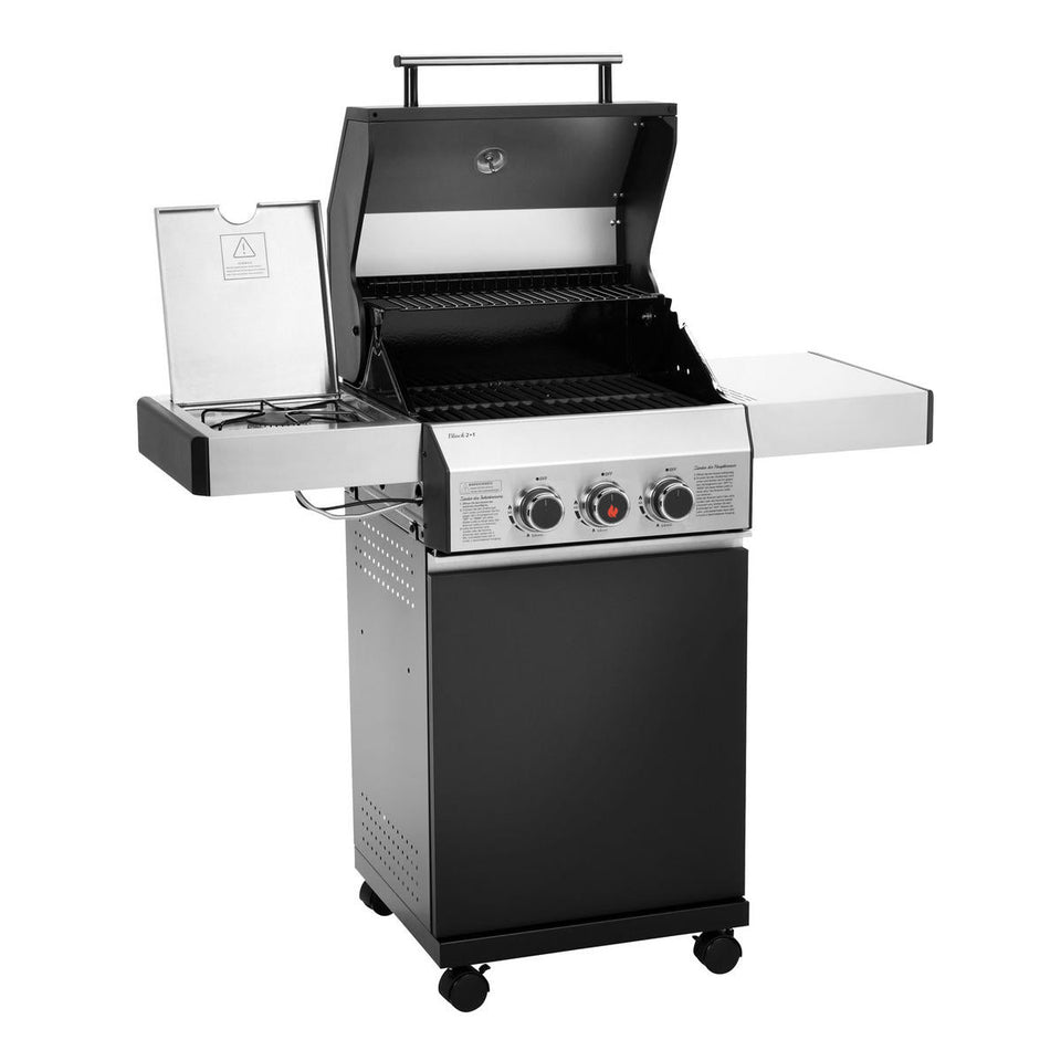 GASGRILL BLACK 2+1