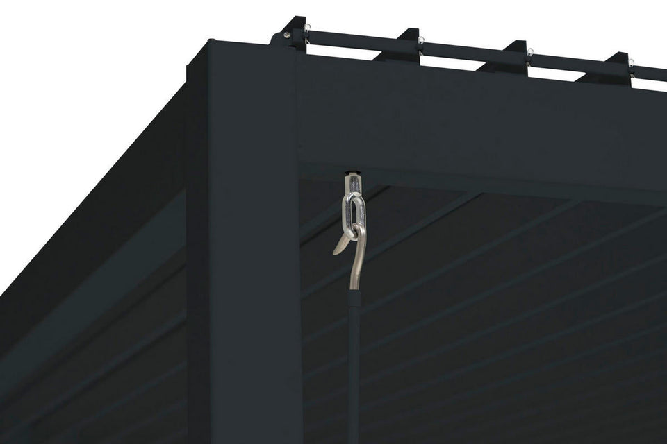 GARDENSON Pergola Metall in Anthrazit