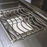 GORILLER® SILVERBACK S1 Outdoor-Küche, Gasgrill mit Kühlschrank-Waschbecken-Kombination, Edelstahl, Silber