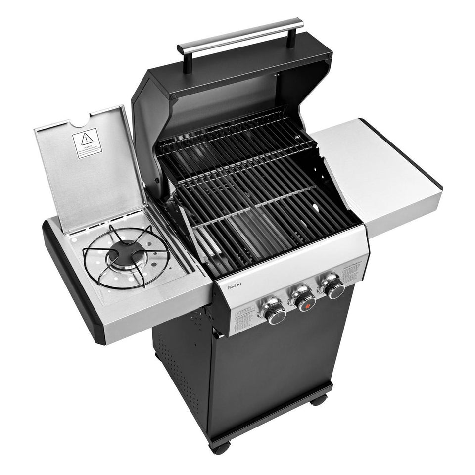 GASGRILL BLACK 2+1