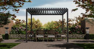 GARDENSON Pergola Metall in Anthrazit