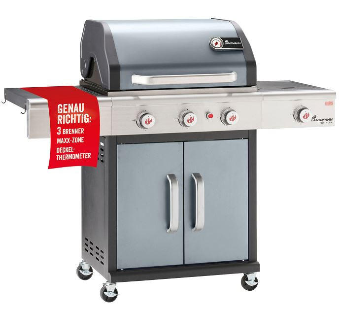 GASGRILL Grau, Schwarz