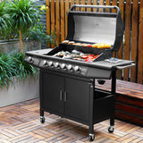 GASGRILL RED 6+1